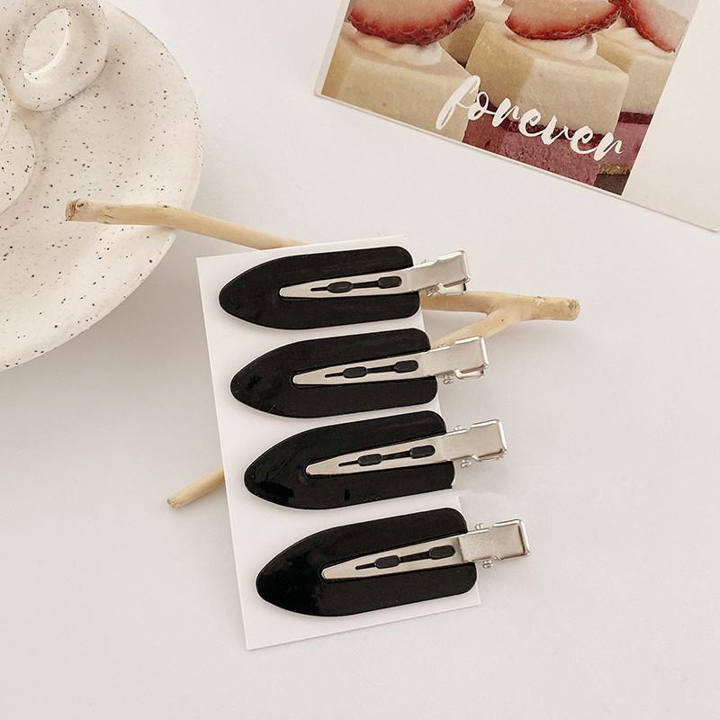 

3/4Pcs New Women Girls Vintage Frosted Hairpins Korean Headwear Coffee Black Hair Clips Alloy Barrettes Fashion Hair Accessories