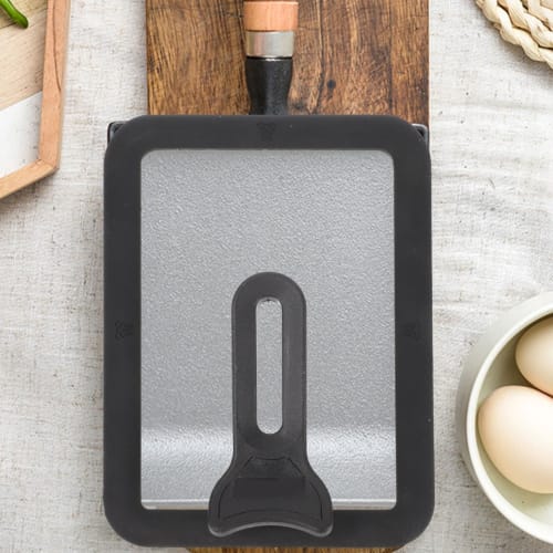 Garneck Tamagoyaki Pot Cover, Square Pot Lid, Deep Pot with Lid, Nonstick Frying, Japanese Kitchen Accessories, Utensils, Saute Screen, Pot with Lid,