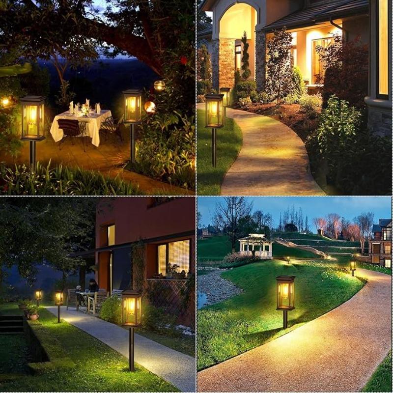 1/2/4/6 Waterproof Solar Lights Outdoor Automatic on/off LED Solar Flashlights Garden Lights Balcony Paths Lawns
