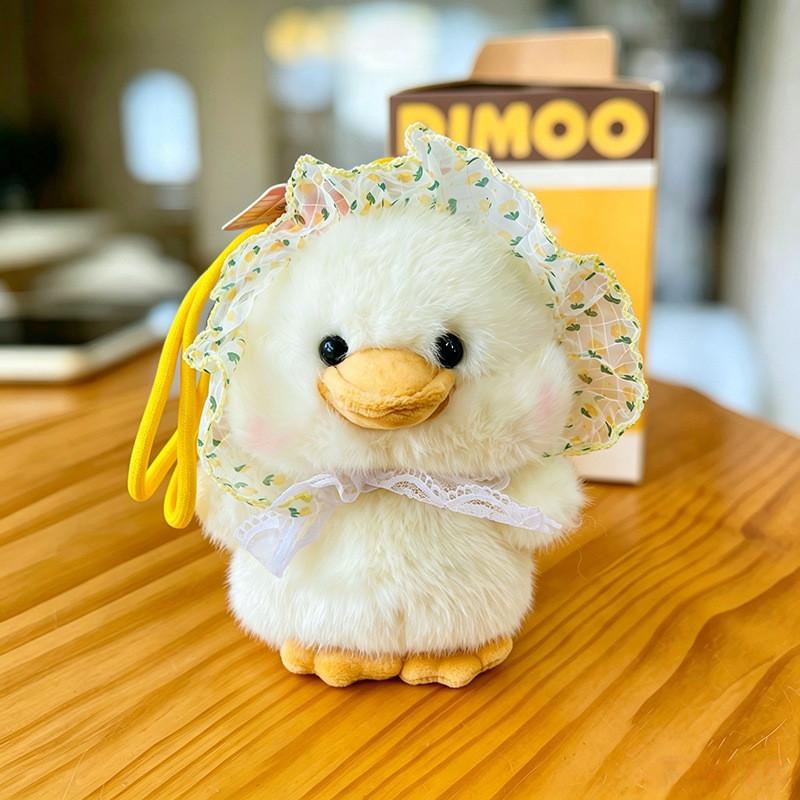 Duck Stuffed Animal With Summer Hat For Birthday Gift And Collection