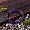 Festive Gifts Teal Stone Purple Glass Beaded Bracelet Modern Fashion Jewelry For Men Daily Wear Gift