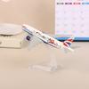 16Cm British Plum Blossom 777 Airliner Alloy Airplane Model Scale 1:400 Metal Airplane Replica Diecast Aircraft Toy For Boys