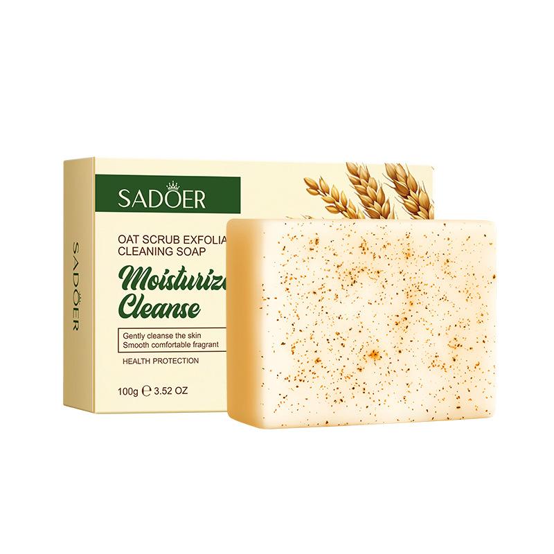 Oat Scrub Soap 100g Exfoliating Cleansing Soap Cleansing Body Handmade Soap 100g