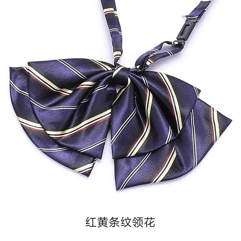 Professional Collar Flower Stewardess Bank Business Student Overalls Uniform Shirt Women'S Lace-Up No Bow Tie