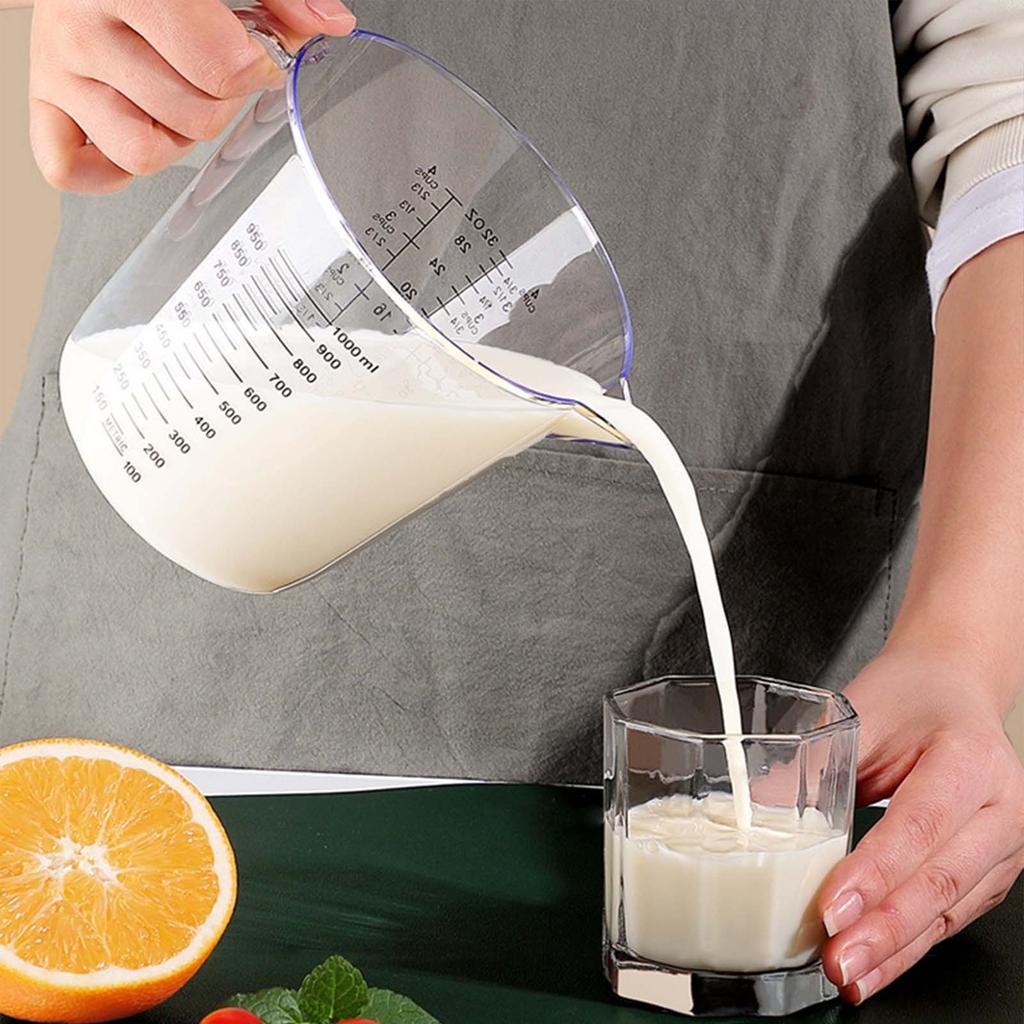 Measuring Cup Transparent With Scale Large-Capacity Baking Scale Cup Milk Tea Measuring Tool