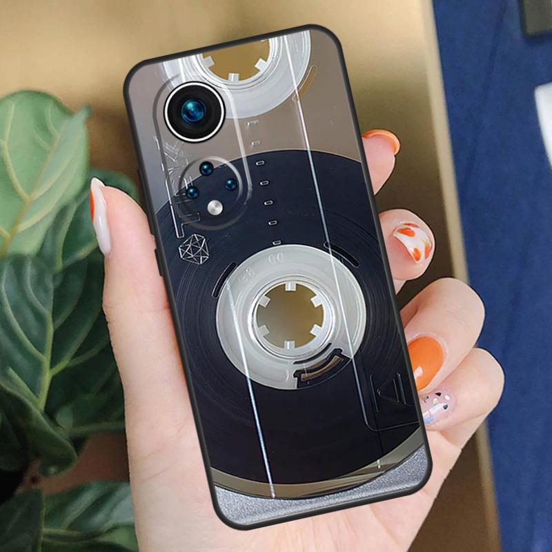 90s Retro Cassette Tape Case For Honor X9c X9b X8b X9a X8a X8 X9 50 70 90 Lite Honor 200 Pro Magic 7 5 6 Lite Cover