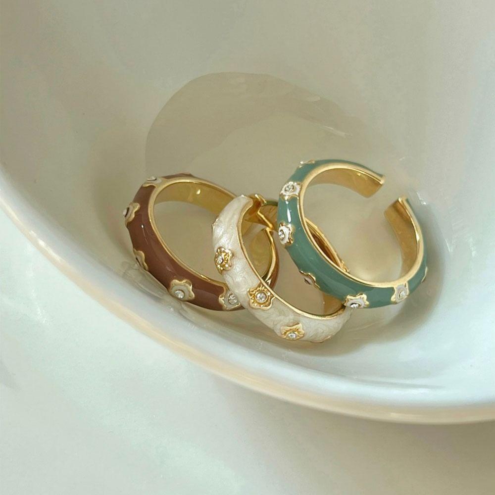 Elegant Cuff Ring Temperament Rabbit Design Opening Ring Personality Valentine's Day Gift  Women