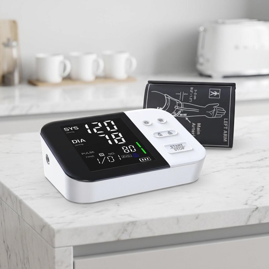 Rechargeable Bluetooth Medical Blood Pressure Monitor High Accuracy Home & Hospital Use Sphygmomanometer with CE Certified Plastic