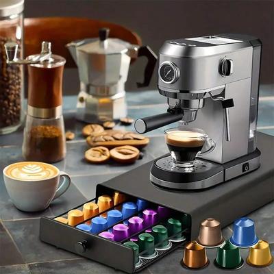 40 Pods Coffee Capsule Organizer Storage Stand Practical Coffee Drawers Capsules Holder For Coffee Capsule Drawer