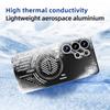 ABEEL For Samsung Galaxy S26 Ultra Magnetic Case Aluminium Alloy + PC + TPU Hollow Heat Dissipation Phone Cover