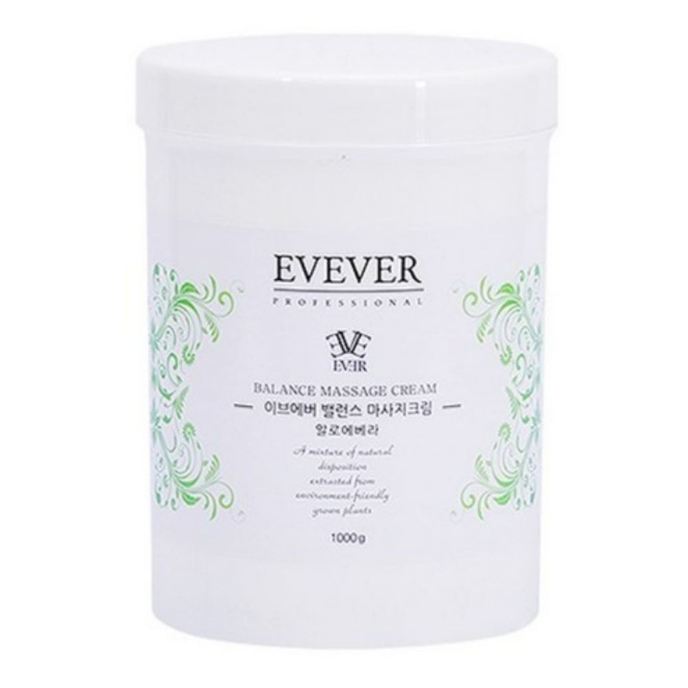 EVEVER Balance Aloe Vera Massage Cream Soothing Hydrating Face & Body Massage Cream 1000ml