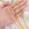 1Meter Copper Basic Chain Gold Plated Cable Curb Link Chains for Necklace Bracelet Handmade Jewelry Making DIY Supply Wholesale