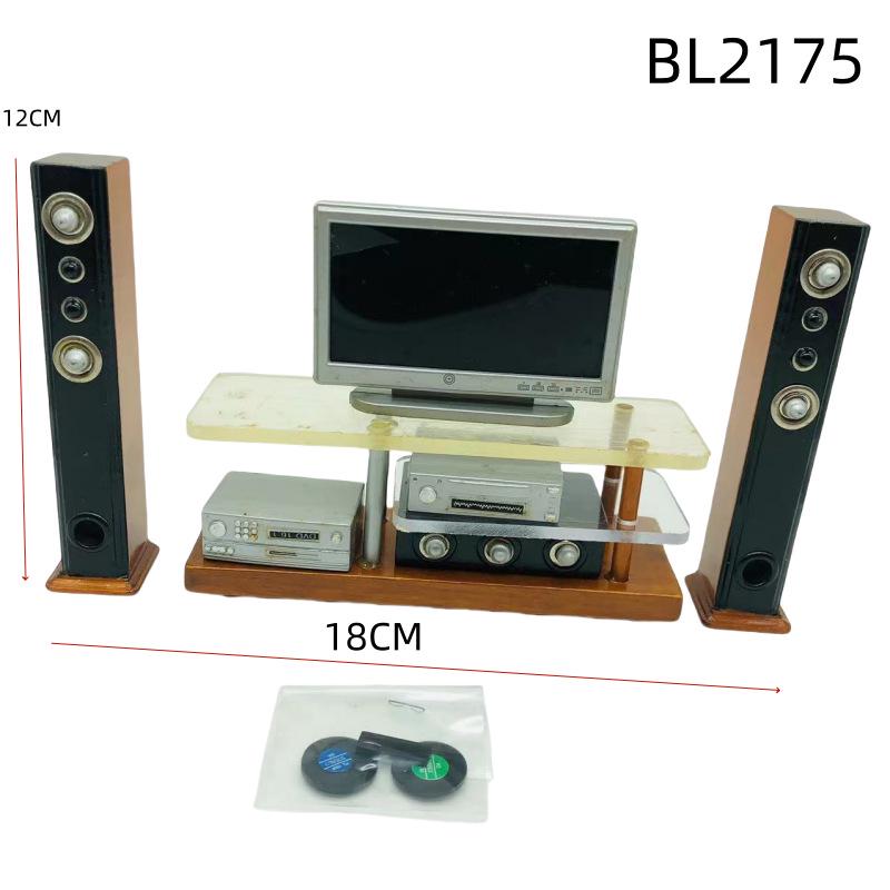 

1:12 Миниатюрная еда для кукольного домика и ностальгический набор динамиков