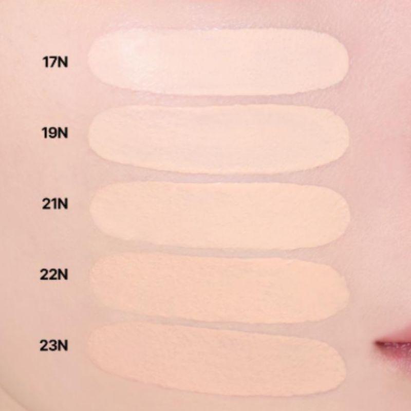 FWEE Celodenní krycí černá cushion sada (Hlavní + Náplň) – Dlouhotrvající krycí cushion make-up 5 odstínů