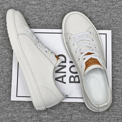 Moda Nuove Scarpe da Skate Traspiranti Stringate in Vera Pelle di Design da Uomo Mocassini Casual da Uomo Sneakers da Passeggio Zapatos Hombre