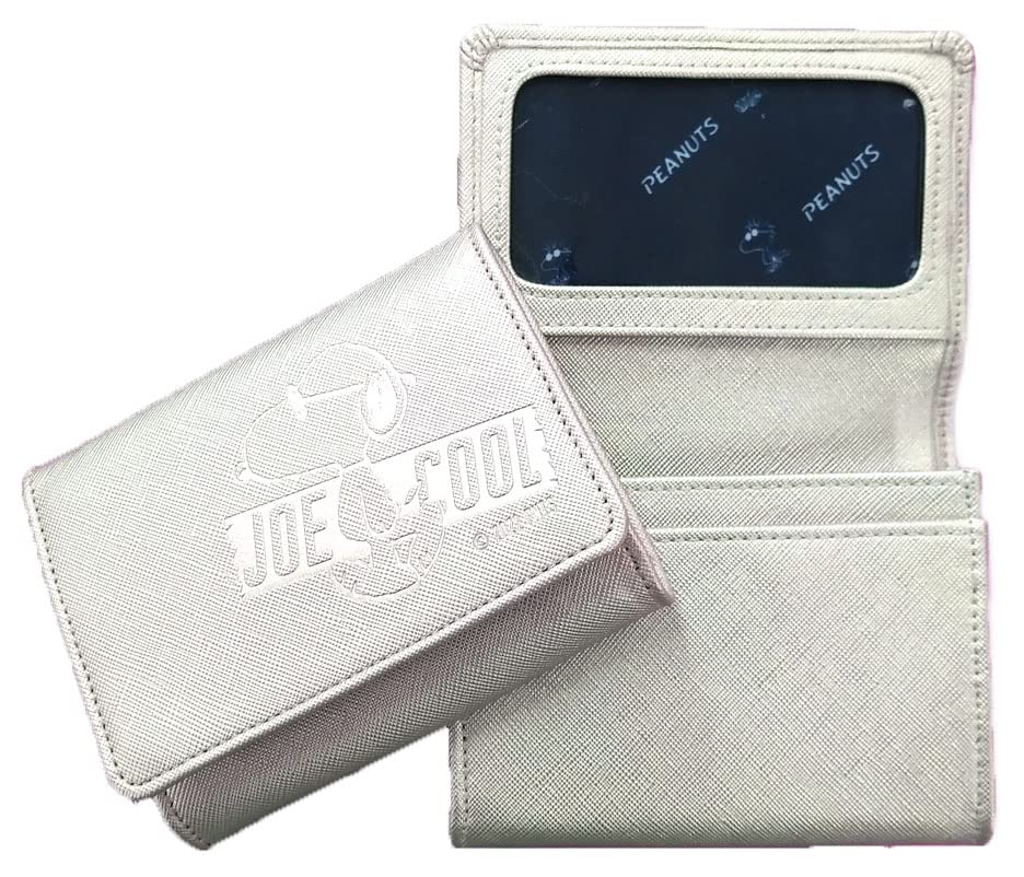 

VANGUARD SNOOPY Card Case Business Card Holder Gusseted Thin Slim Clear Case Cute Character Snoopy Stylish Faux Leather Platinum Gold Women s
