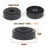 Audio Equipment Anti-Vibration Feet: Speaker, Amplifier, CD/DVD Player, Furniture Pads with Plastic and Foam Base.