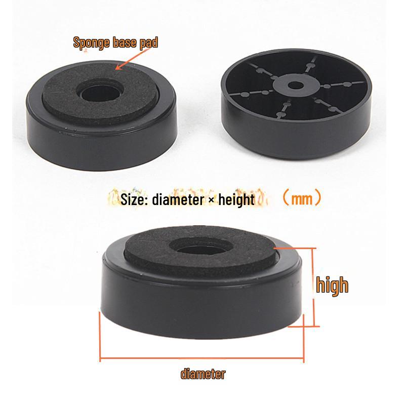 Audio Equipment Anti-Vibration Feet: Speaker, Amplifier, CD/DVD Player, Furniture Pads with Plastic and Foam Base.