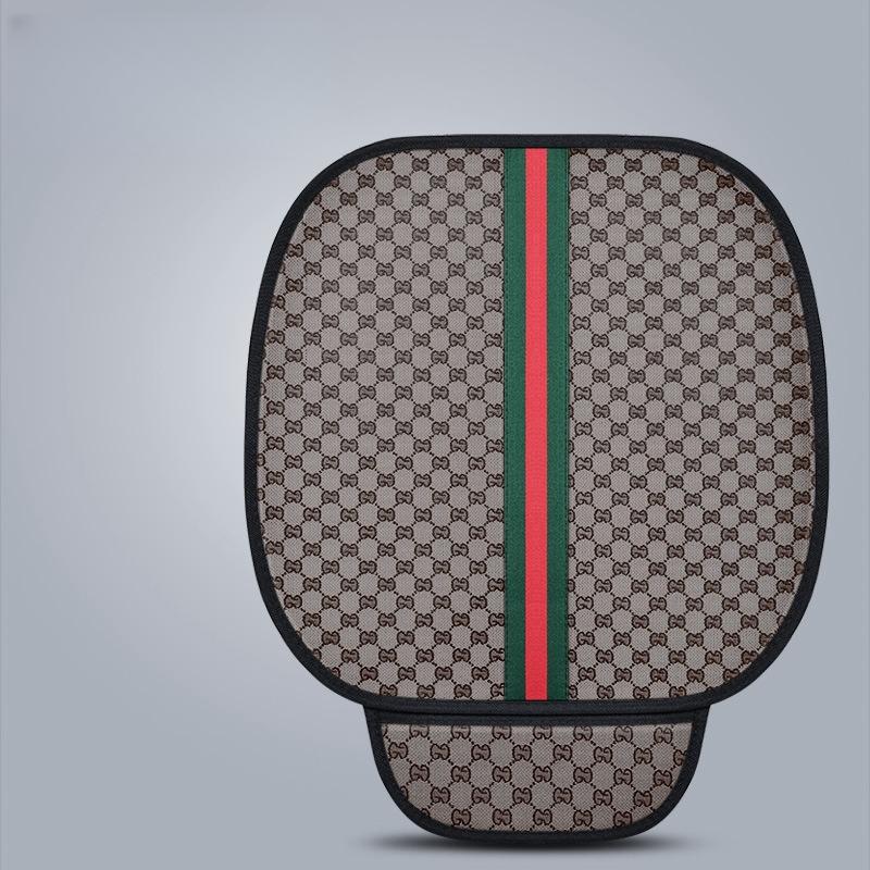 Car Cushion Front Seat Cushion Cotton Linen Fabric Bundle-free Creative Automotive Supplies Set