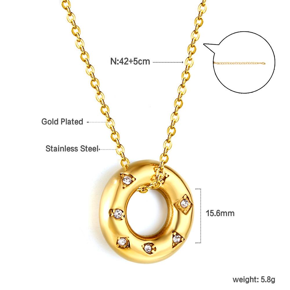Cross-Border INS Women's Stainless Steel Sweater Chain Necklace Bamboo Chain European American Niche Design Fashionable Light