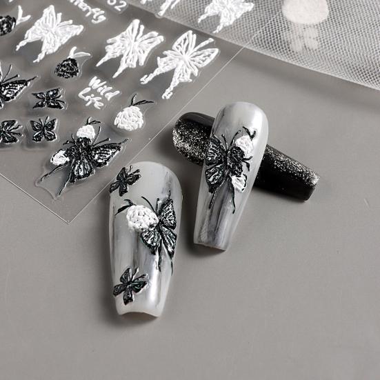 Ins Style for Nail Glossy Stickers Long-Lasting 5D Finish Perfect Nail Decoration Nail Art Sticker