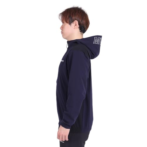 Move Sports Men's AIRY TRANSFER TOUGH Light Rip Hoodie with Hood Logo, Full-Zip Hoodie with Front Opening, 4-Way Stretch, Water-Repellent, Shape-Retai