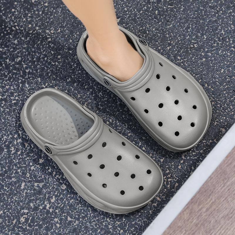 Men EVA Clog Sandals Water Friendly EVA Body, Thick Sole, Easy Slip On Structure, Non Slip Outdoor Casual Footwear for Summer