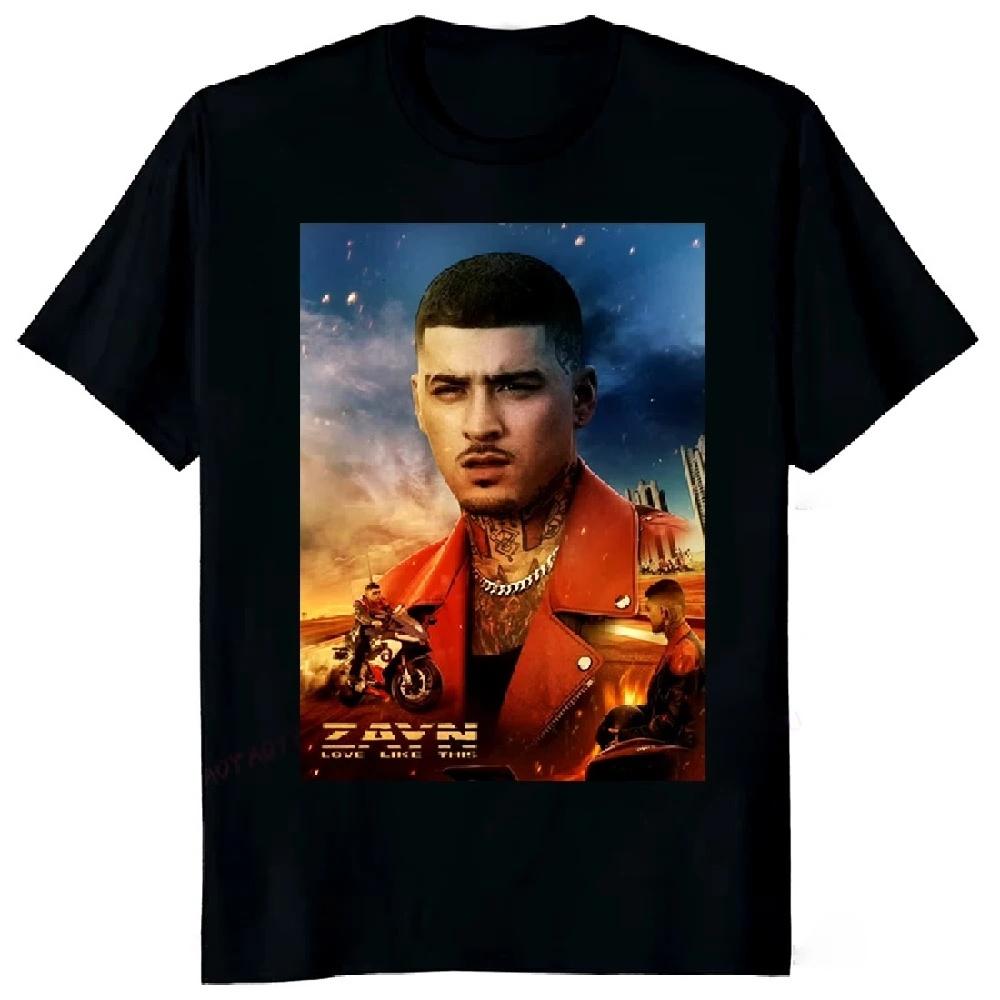 

2025 Zayn Startway To The Sky Tour Tshirt Zayn Malik Cotton T-shirt Men Women Fashion New Tee Harajuku Y2K O-neck Summer Tops2 XXXXXL чорний