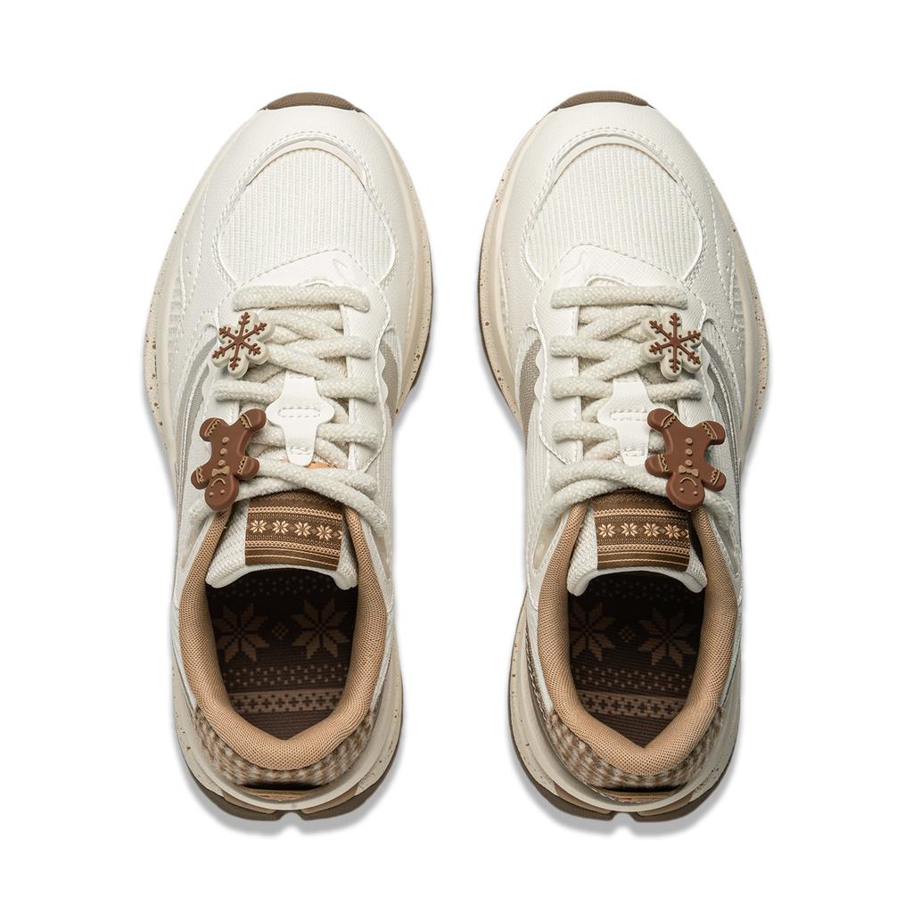 Li Ning Zheng Rong M1000 Retro Versatile Shock Absorption Non-Slip Wear-Resistant Breathable Support Rebound Low-Top Casual Shoes AGCU166-2