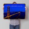 San Francisco California Printed Poster Customized Wall Art Retro Vintage Metal Tin Signs for Luxury Decoration Gaming Wand Deko
