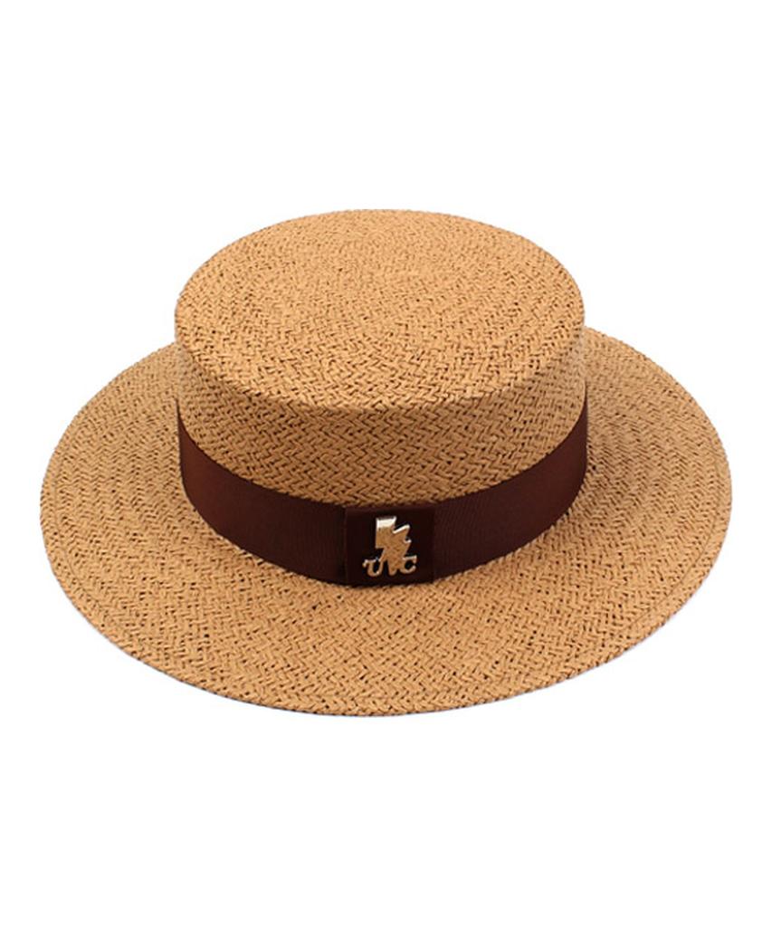 Yunibeosyeolkemiseuteuli Brown Line Brown Panama Hat Panama Hat