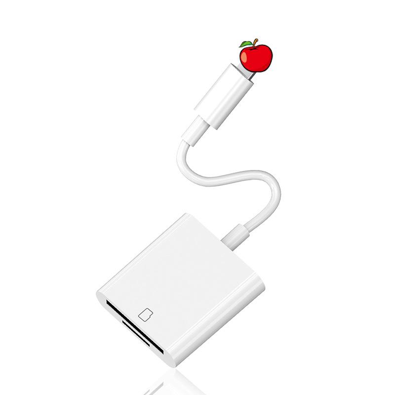 SD/TF Card Reader for Apple & Type-C Phones, Memory Card OTG Converter