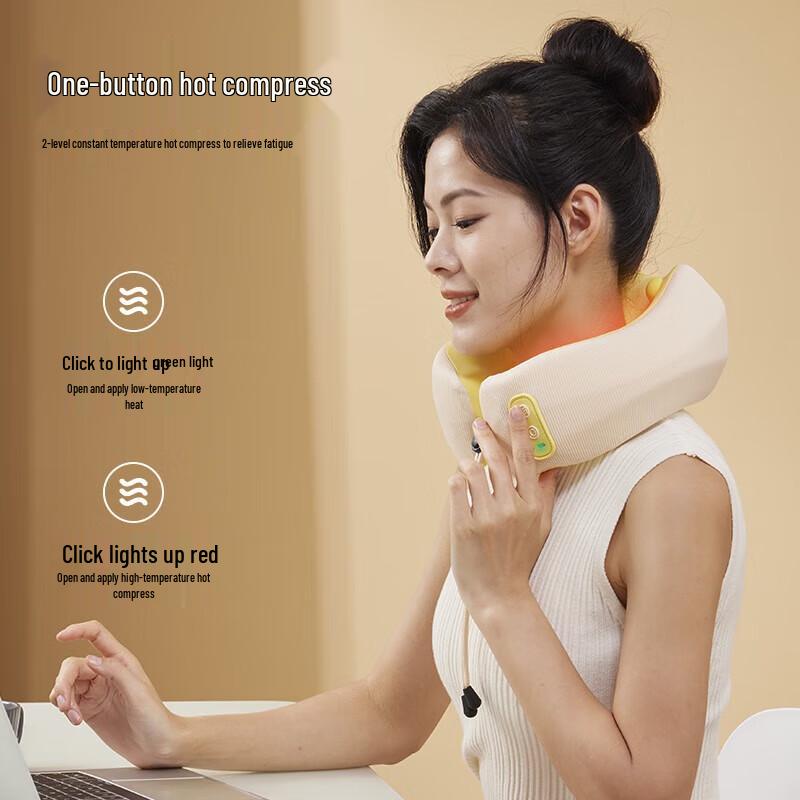 Journey U-Shaped Vibration Neck & Shoulder Massage Pillow