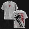 BLEACH Zaraki Kenpachi T-shirt Vintage Washed Oversized T Shirt Men's Unisex Clothing Short Sleeve Cotton Casual Tees Tops