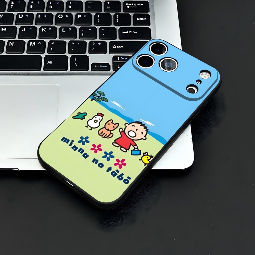 

M-MINNA NO T-TABO Phone Case For IPhone 17 Air 16 E Pro Max 15 14 13 Mini 12 Pro 11 Max Plus Black Soft Shell iPhone17 Air