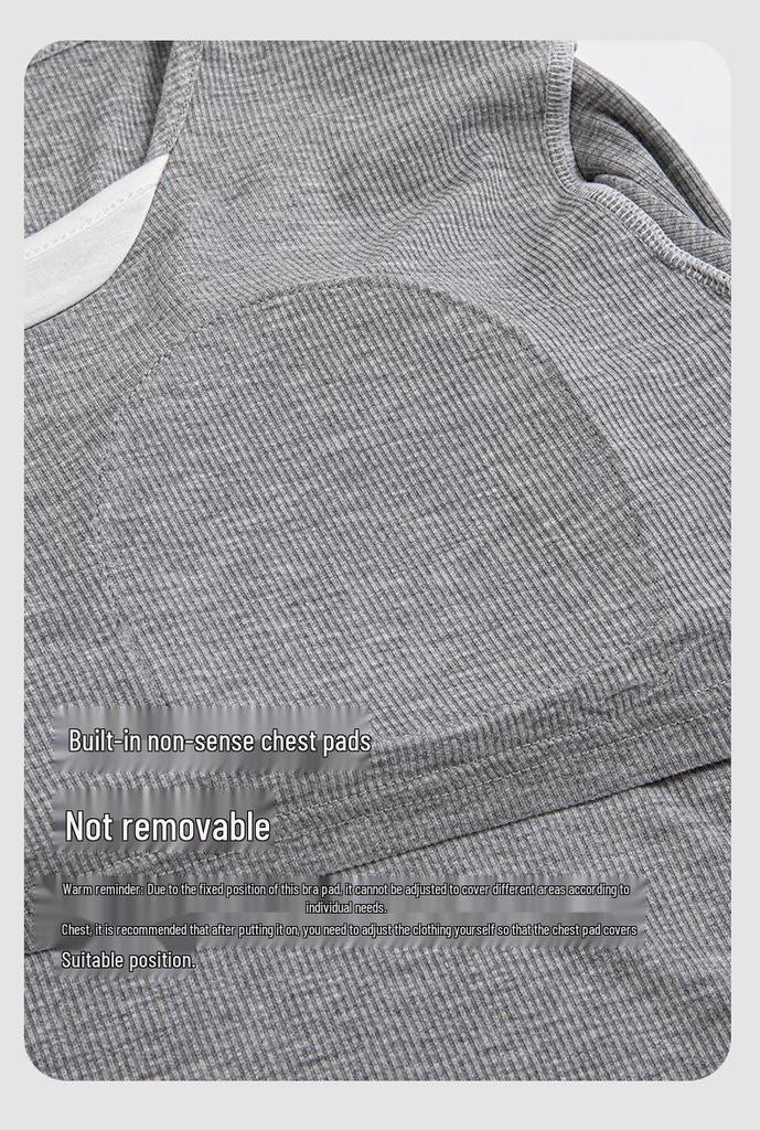 Women's Modal Pajamas with Chest Pad - Long Sleeve & Pants Set for Spring/Autumn - Wear Indoors or Outdoors