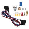 12V Electric Radiator Fan Thermostat Control Relay Wire Kit Complete for Cars Trucks Buses