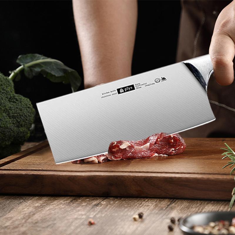 WXCOO Professional Knife Stainless Steel Chef Knife Multifunctional Meat Cleaver Fruit Peeler All Steel Cooking Kitchen Knife