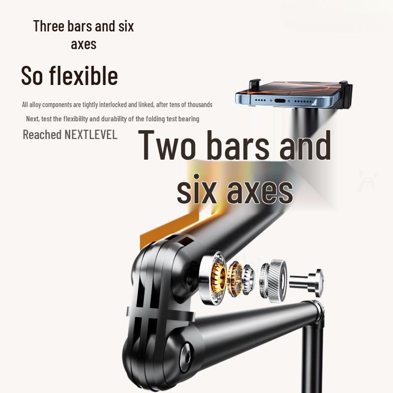 2026 Universal Rotating Cantilever Mobile Phone & Tablet Floor Stand with Adjustable Height for Live Broadcasts