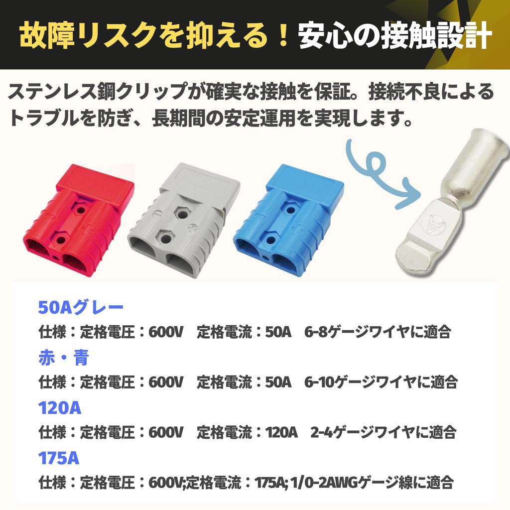 PLEAVIT Anderson Connector Connector 50A Quick Connect Terminal Conversion Connector Waterproof 2pcs Red