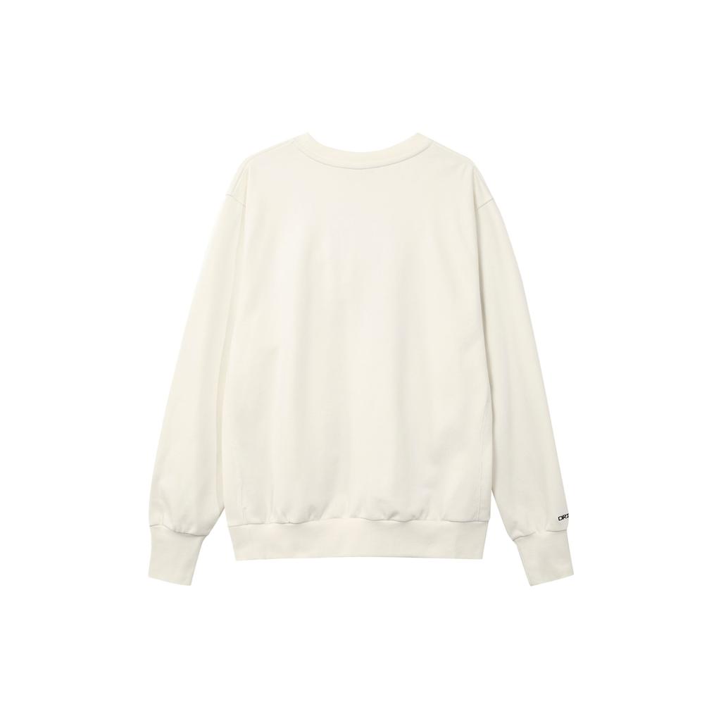 Nike Casual Round Neck Printed Long Sleeve Sweatshirt Men Tops Off-White FJ9558-110