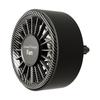 SEAMETAL Wentylator do aromaterapii samochodowej Zapach odświeżacza powietrza do wylotu powietrza samochodowego Regulowany o 360° Wentylator chłodzący USB ze światłem otoczenia RGB