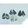 120Cts. Natural Moss Agate Matched Pair Pear Cabochon Gemstone 4 Pair Lot C-2275