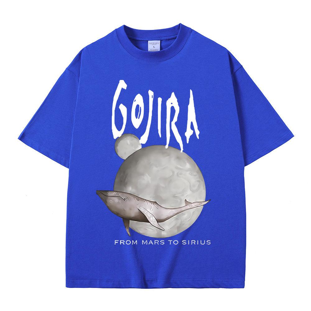 France Metal Band Gojira From Mars To Sirius Flying Whales Music Album Graphic T Shirt Men Women Vintage Gothic Rock T-shirts