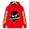 Autumn Ninja Cartoon Children's Hoodie Casual Hoodie Boy and Girl Pullover 4-14 Yrs Clothing Hoodie Polyester