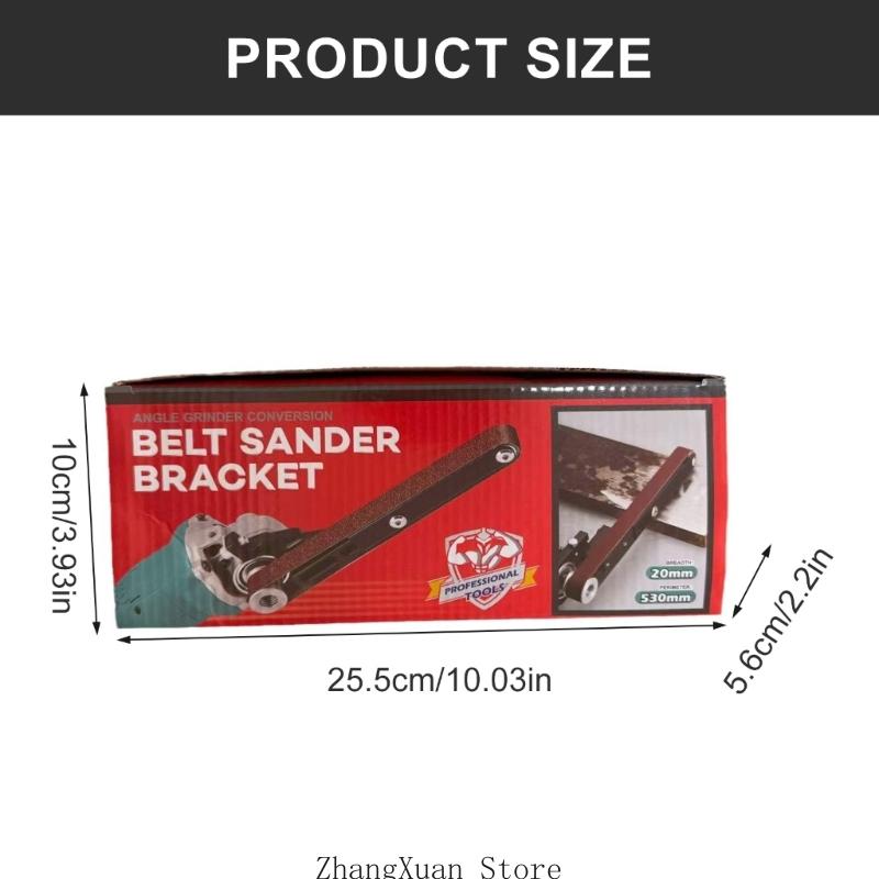 Angled Grinder Conversion Belt Sander Adapter Attachments Accessories Bracket Tool for Metal Polishing and Sanding