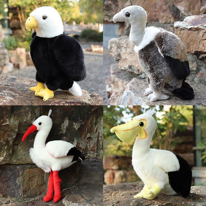 Animal Plush Toy Collection Birds For Kids Educational Soft Stuffed Animals Gift