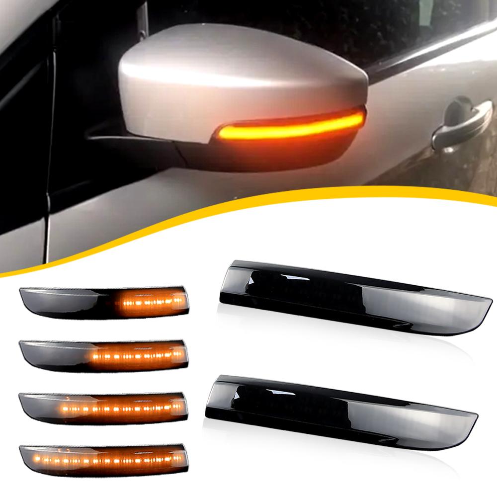 

2PCS LED Dynamic Turn Signal Light Side Mirror Indicator Blinker For Ford Kuga Escape EcoSport C-Max S-Max Focus 3 MK3 SE/ST/RS