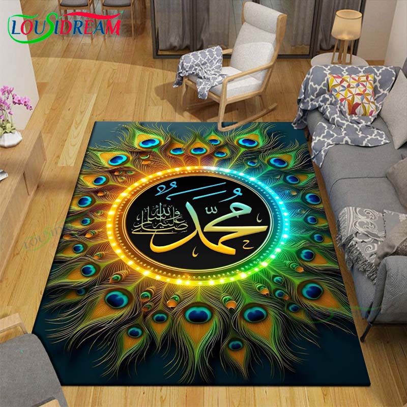 Fashion Muslim Prayer Carpets Bedroom Becoration Living Room Decoration Carpets for Bed Room Rug Anime Rug  Area Rug