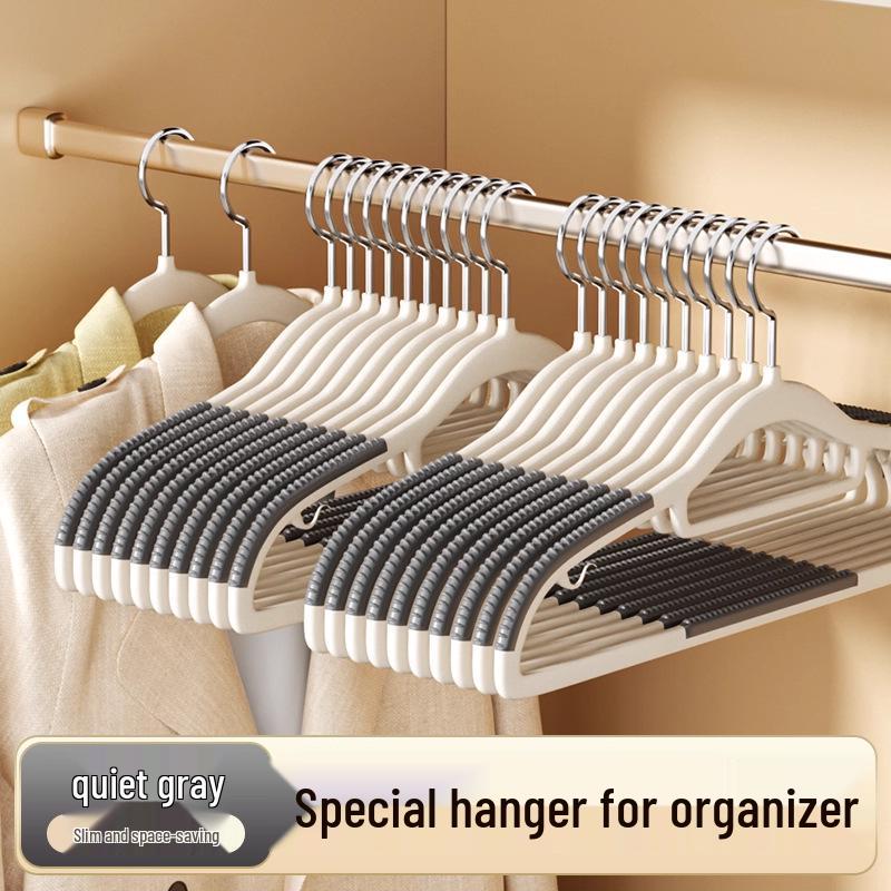 5-Pack Non-Slip Anti-Deform Shoulder Hangers: Seamless Thickened Clothes Rack & Closet Storage Solution